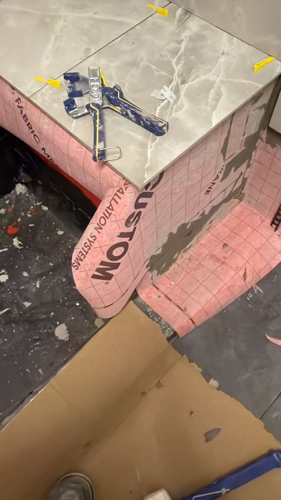Bathroom tile work