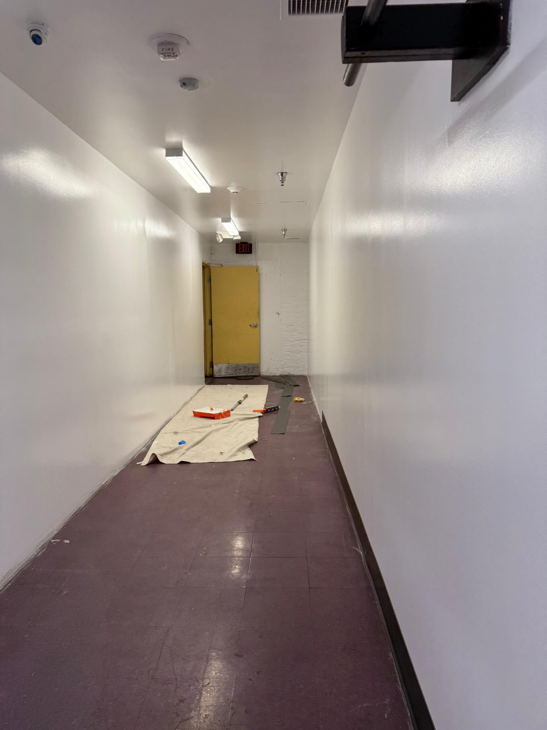 Interior painting hallway