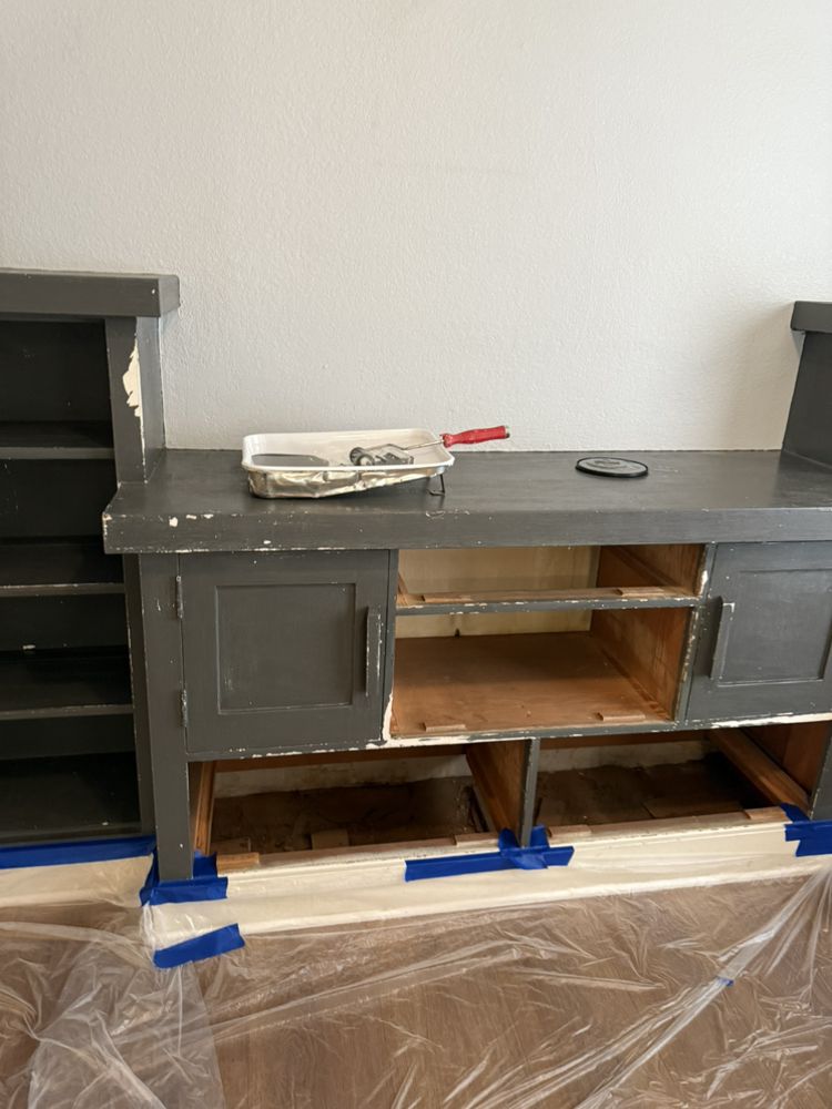 Furniture restoration before